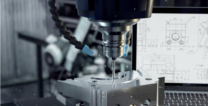 Precision CNC machining of metal prototype part at HEST engineering workshop
